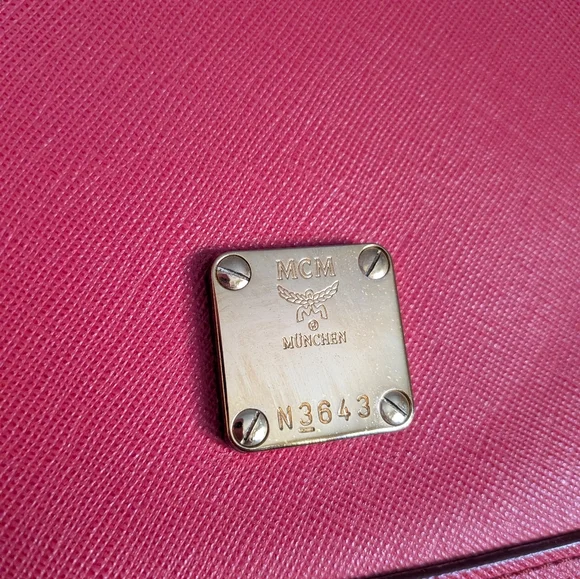 MCM Raspberry Pink Saffiano Leather Large Viva Satchel - Picture 2 of 9